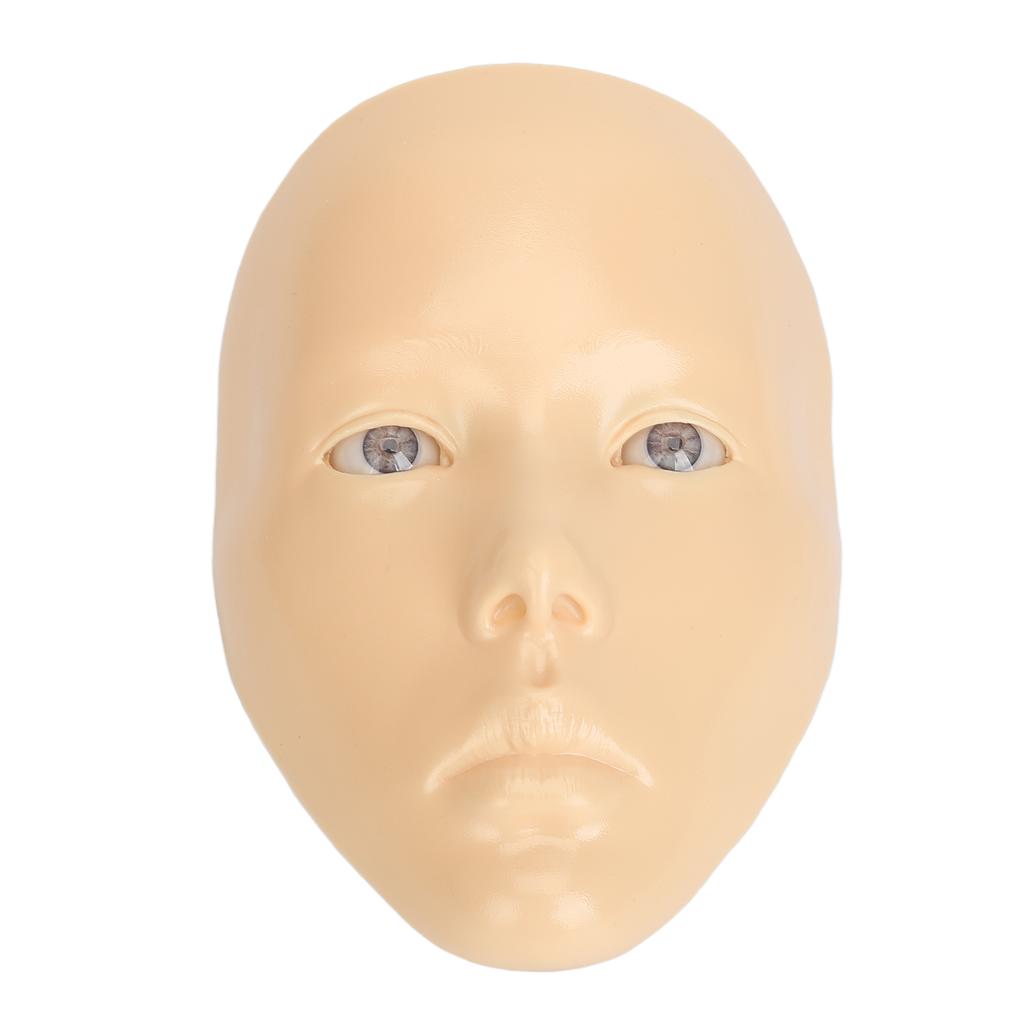 Silicone Makeup Practice Full Face Board with 20ml Cleansing Oil 7pcs Makeup Brush Set for