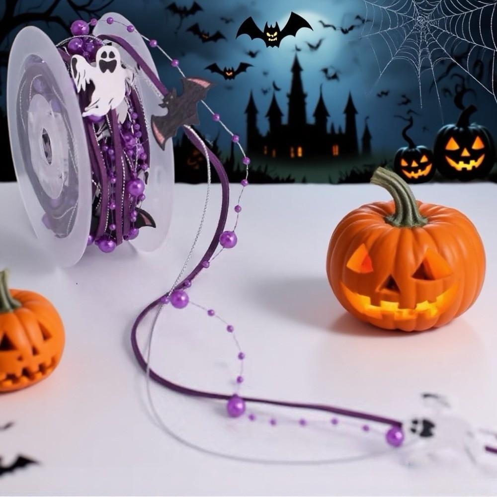Pumpkin Halloween Packaging Gift Box Ribbon Ghost DIY Ribbon Strips  Party Decor