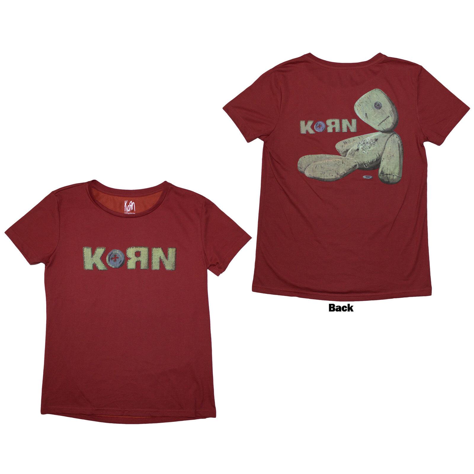 Korn Ladies T-Shirt: Doll Issues (Back Print) (Medium) L