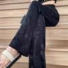 New Chinese Style Wide Leg Women's Summer Thin High Waist Loose Casual Pants