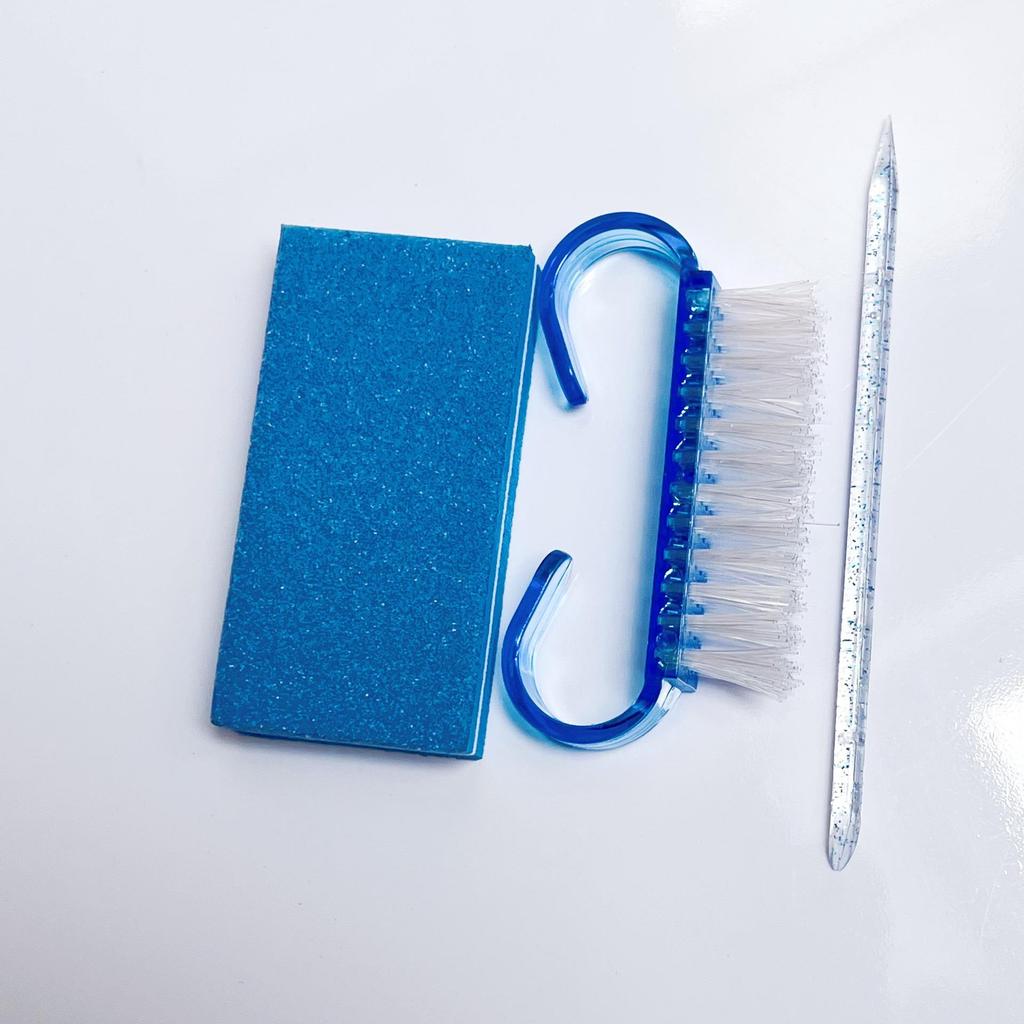 Portable PVC Cuticle Scraper & Nail Clipper Set - Nail Art Tool Kit