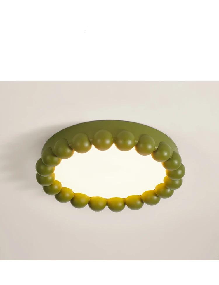 

Французская спальня светодиодный потолочный светильник скандинавский минималистский сладкая вата гостиная ресторан украшение потолочный светильник освещение LED 6000K