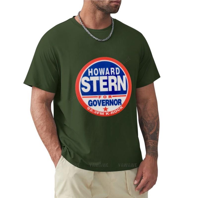 Howard Stern For Governor Tshirt Short Sleeve Tee Oversized T Shirt Anime Tshirt Tees Plain White T Shirts Unisex