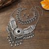 New 3-Piece Set Ethnic Retro Tassel Jewelry Set Sweater Chain Collar Chain Necklace Earrings Bracelet for Women