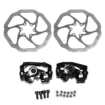 Bike Disc Brake Kit Including Front and Rear Caliper 160mm Rotor for Mountain Bike
