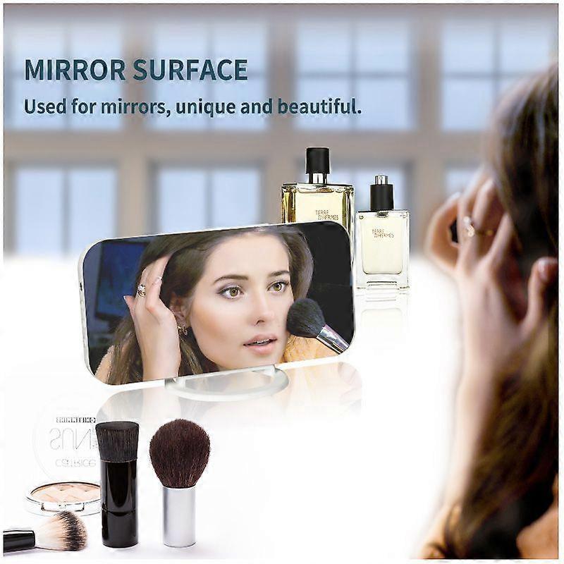 Large LED Display with Dual USB Charger Ports | Auto Dimmer Mode | Easy Snooze Function, Modern Mirror Desk Wall Clock for Bedroom Home Office for All