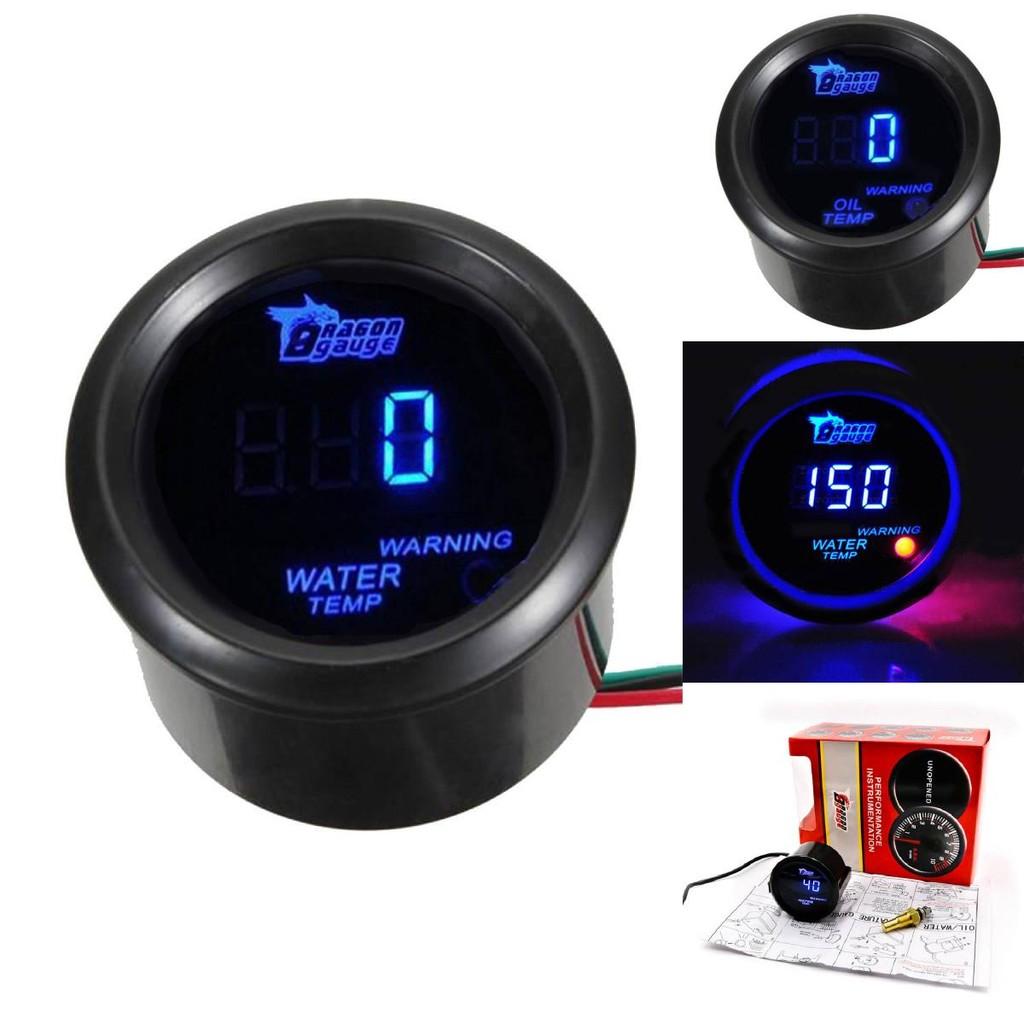 Automotive 52mm Water Oil Temperature Speed Voltage Meter With Abs Aluminum Finish For Car Modification