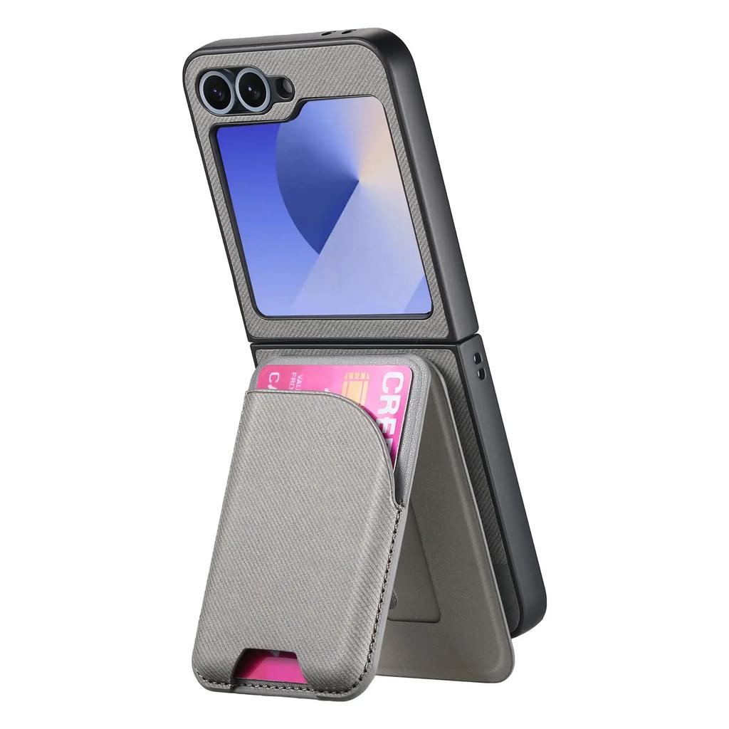 2 in 1 Detachable Vertical Cards Solt Cowboy Pattern Wallet Case For Samsung Galaxy Z Flip 7 FE 6 5 5G Flip6 Stand Pocket Cover