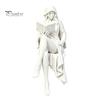 3D Printed Home Accents Ghost Girl Reading Statue, Elegant Faceless Figurine, Minimalist White Desk Cute Figurine Decor for Shelf Edge, Gothic