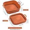 Odorless Silicone Air Fryer Liner: Square, Thick, Foldable Baking Tray