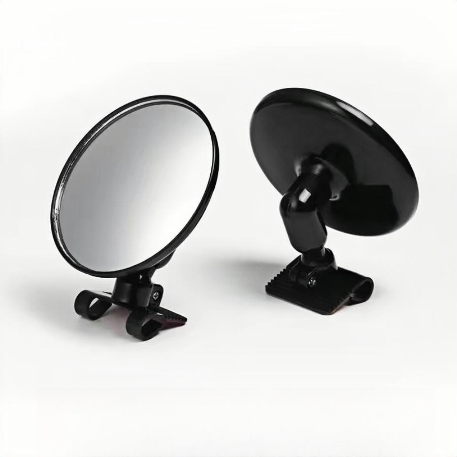 

2 шт. зеркало заднего вида 360° широкоугольное зеркало для слепых зон, выпуклое стекло высокой четкости, подходит для внешней отделки автомобиля чёрный