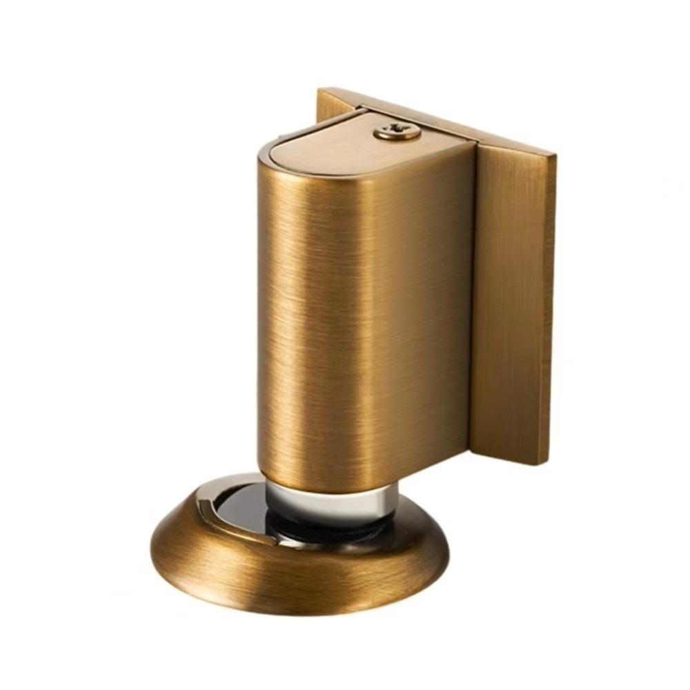 Anti-Collision Magnetic Door Stopper Windproof Design Heavy Duty Door Suction Holder Punch-Free Installation Floor Mounted