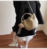 Popular Commuter Bag Women's Fashionable All-matching Cross-body Niche Super Hot Portable Bucket