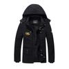 Men's Workwear, Cotton Clothing, Washed Jacket, Men's Cotton Clothing with Added Fleece, Thickened Warm Cotton Clothing, Jacket