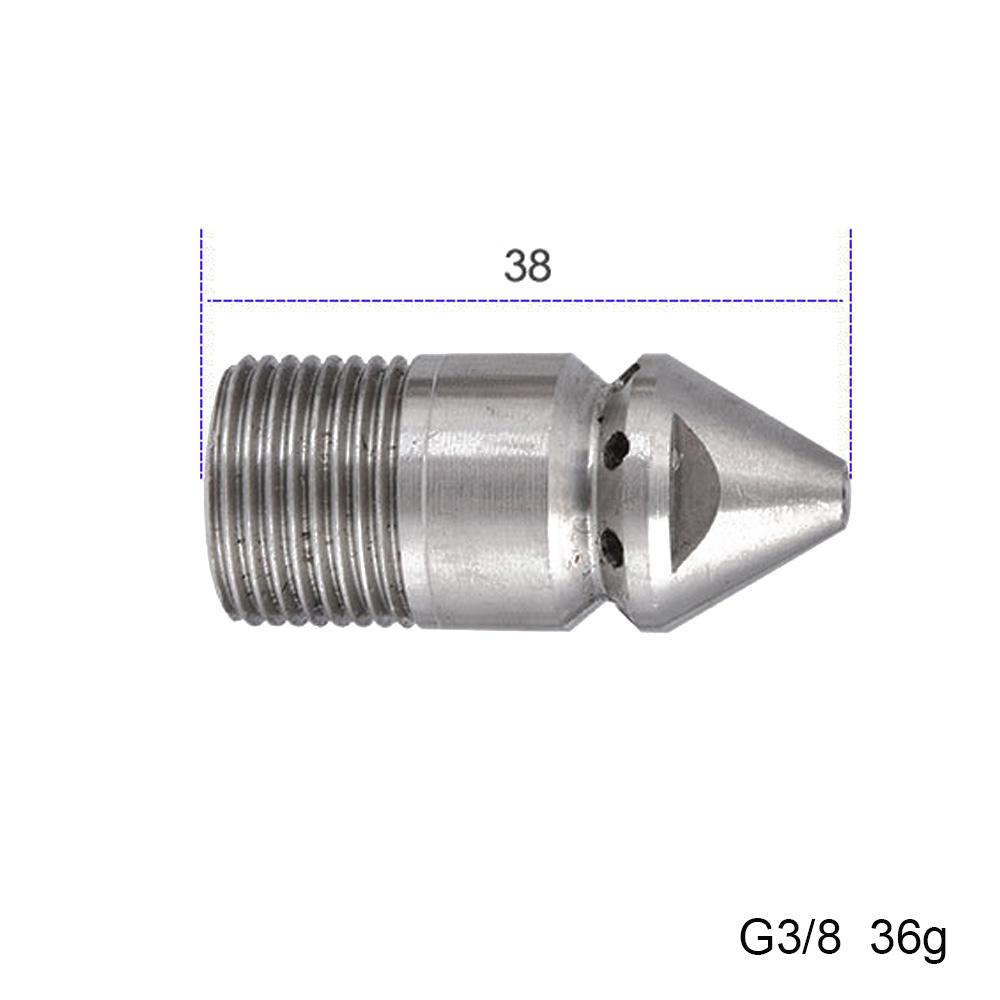 High Pressure Washer Pipe Cleaning Sparyer Nozzle Stainless Steel Washing Machine Nozzle Garden Accessories City Wolf