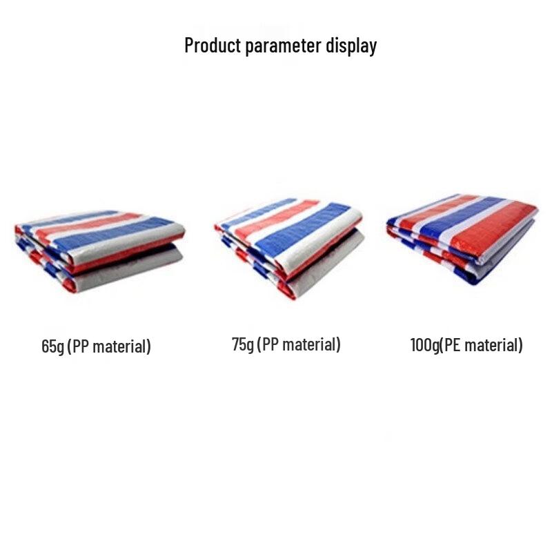 Heavy-Duty Striped Outdoor Tarp