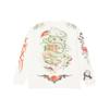Palace Inky Long Sleeve White Chinese Character Print Crew Neck Long Sleeve T-Shirt Unisex P19ES053