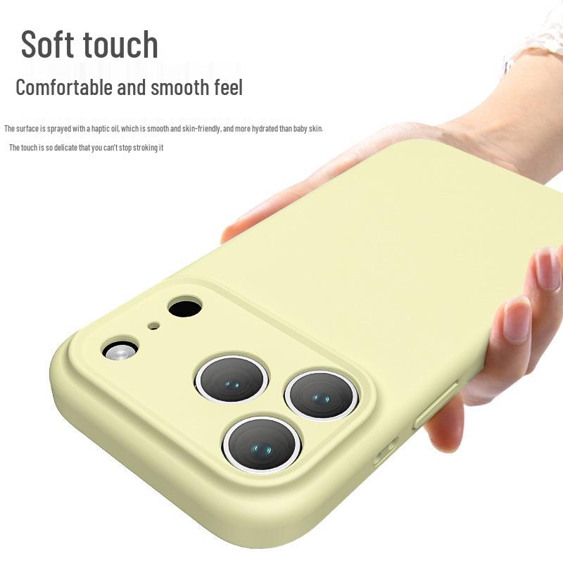 Solid Color Liquid Silicone Case with Precision Cutouts for iPhone 17 Pro