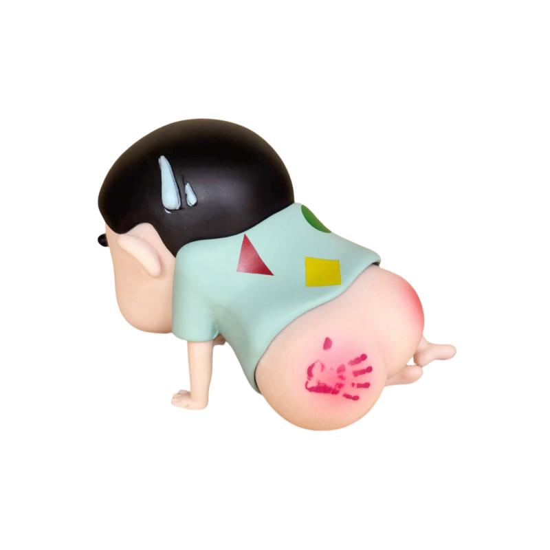 

5 см Каваї Аніме Крейон Шін-чан Надуті Сідниці Фігурка ПВХ Модель Лялька Настільні Прикраси Мультяшна Мила Прикраса Дитячий Подарунок зелений