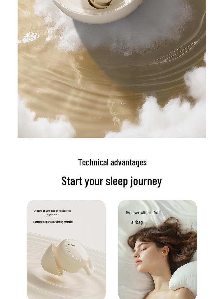 2025 Bluetooth In-Ear Sleep Earphones: Noise-Canceling, Comfy Fit, Long Battery