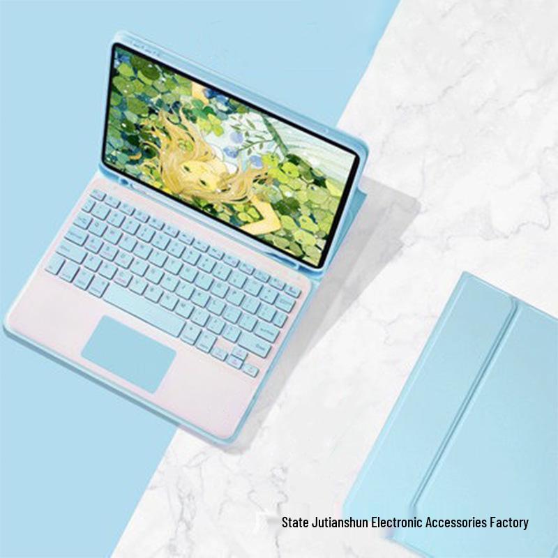 2026 iPad Air 11-inch Bluetooth Keyboard Case A2591 with TPU Shell