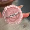Colorful Zircon Wave Open Ring for Women Exquisite Sweet Rhinestone Finger Ring Simple Casual Versatile Bridal Jewelry Gift 2026