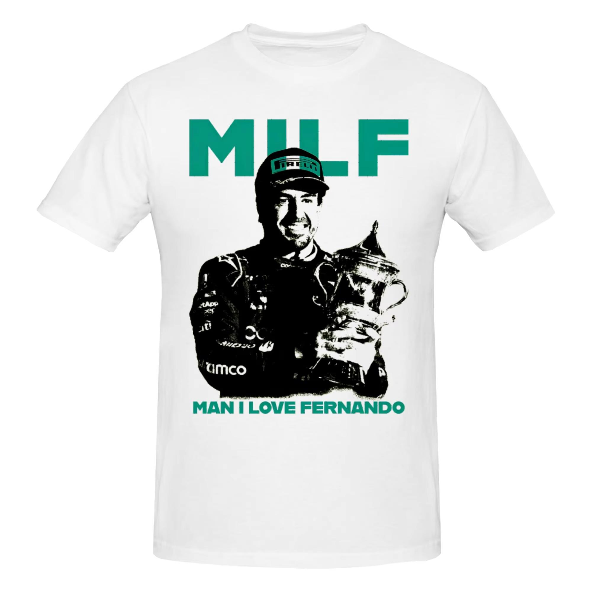 GUOYAN TOP Grappig Fernando Alonso Meme T-shirt voor Mannen Puur Katoen T-shirt Zomerstijl 2026 Korte Mouwen T-shirt Slim Fit Kleding L