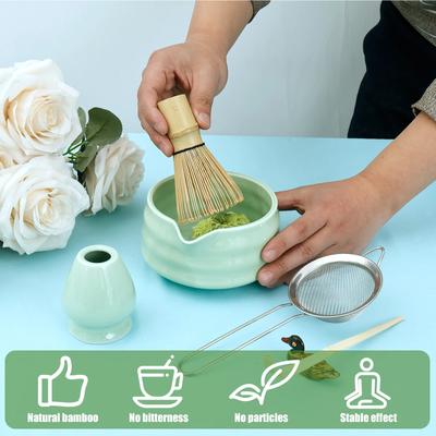 6Pcs Matcha Whisk Set Elegant Matcha Tea Set Matcha Kit Includes Matcha Bowl for Matcha Lovers Tea Making Tools Accessories