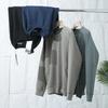 Tengu Family Men's Casual Knit Round Neck Long Sleeve Hoodie