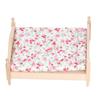 1:12 Dollhouse Mini Double Bed Lifelike Exquisite Details Mini Dollhouse Furniture Double Bed for 1:12 Doll House Gifts