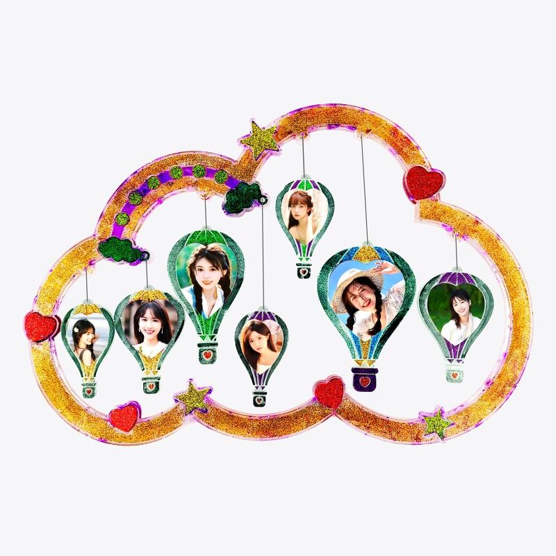 Photo Frame Decoration Silicone Mold Hot Air Balloon Epoxy Mold Resin Casting Pendant Mold Suitable for Diy Crafts