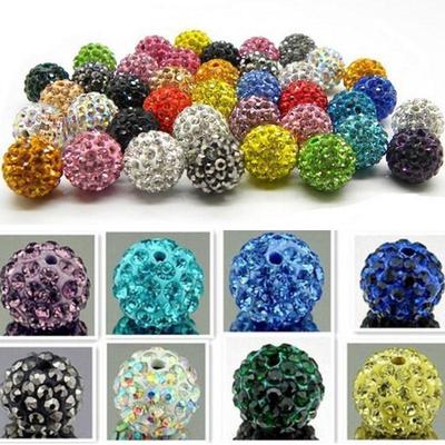Jewelry Making For DIY Wholesale Pendant Loose Beads Round Disco Ball Czech Crystal 5Pcs 10mm Necklace Bracelet  Beads