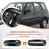 ABIF-Car Side Door Handle Set For Honda CRV 1997-2001 Exterior Handles Part Numbers 72180ST0J02 72140ST0J02 72680ST0J02 72640ST0