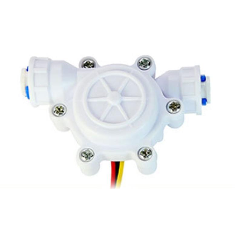 0.2-8L/min Water Hall Effect Flow Sensor Meter 1/4 Quick Connect Flow Meter Flowmeter Counter for Coffee Machine Plastic