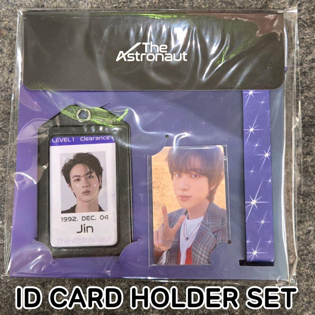 

[USED] BTS JIN Korea POPUP Astro ID Holder Set Trading Card