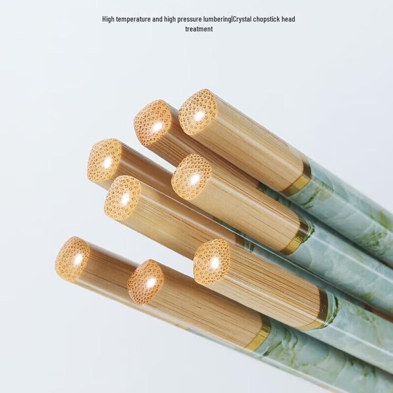 Dianne Natural Bamboo Chopsticks, 10 Pairs