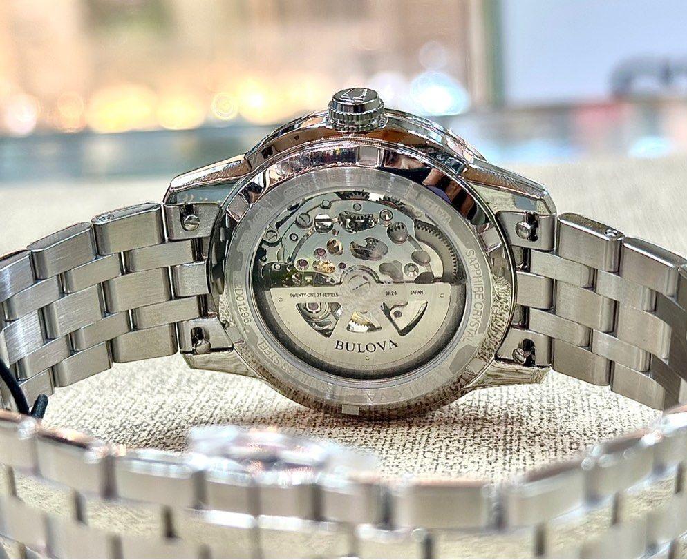BULOVA Sutton Classic Automatic 40MM Green Dial SS Men’s Watch 96A329