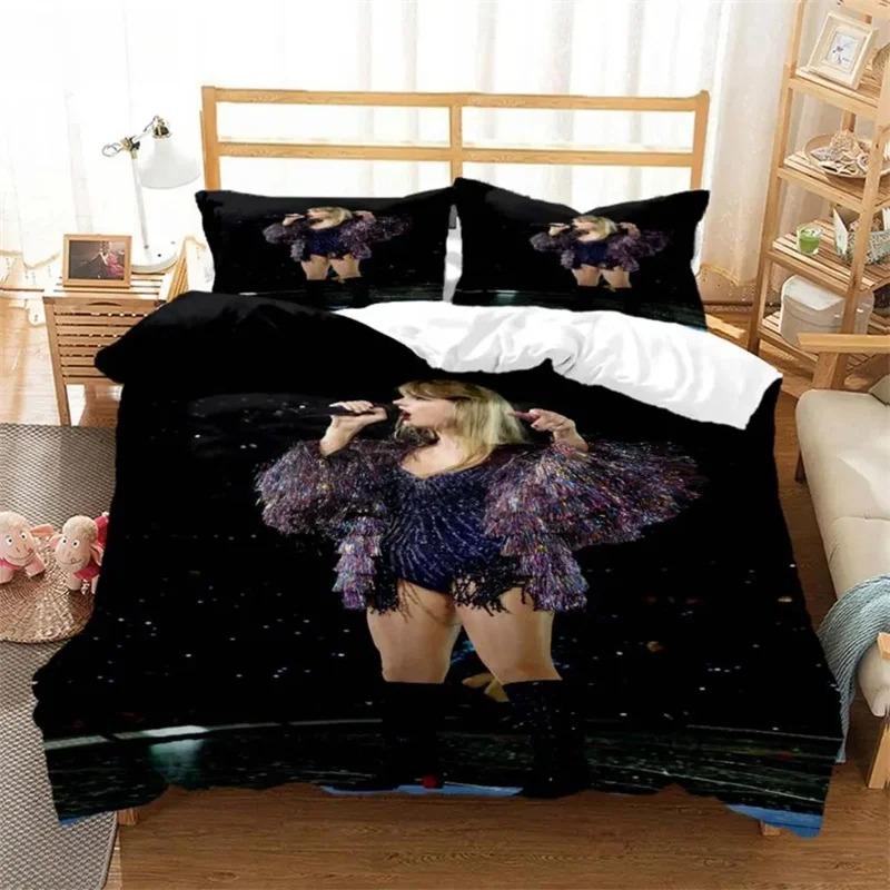 Top Stream Singer Taylor Fashionable Printed Bedding Comforter Bedding Sets Costomizable Bedding Set King Size