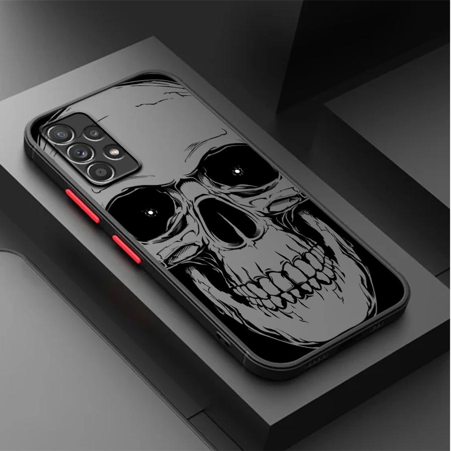 Custodia Cover per Telefono Teschio Scheletrico per Samsung Galaxy A52S A72 A73 A33 A54 A17 A52 A53 A56 A55 A16 A15 A14 A23 A35 A34 A36