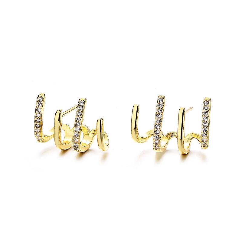 Trendy Ear Cuff with Four-Claw Design - Niche, High-End Feel for Women