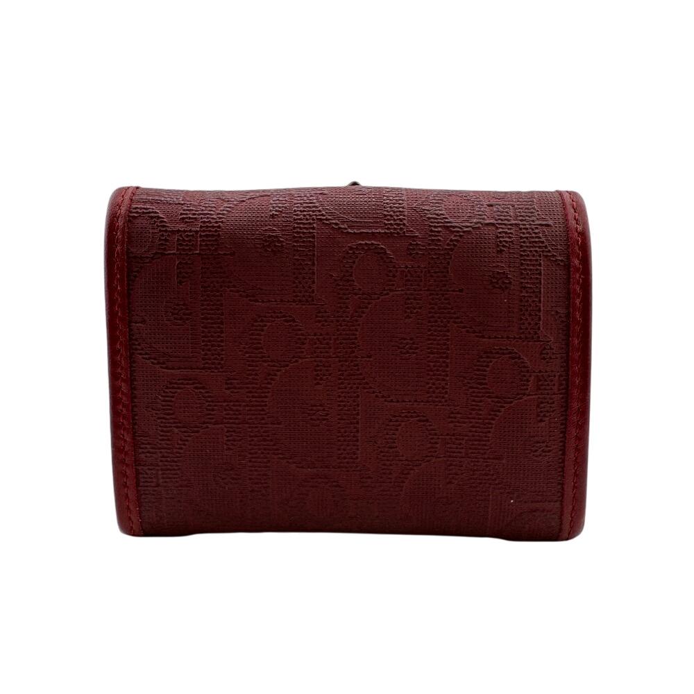 Dior vintage Trotter PVC coated canvas Coin case Red series PVC coated canvas Women Used