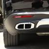 2Pcs ABS Car Exhaust Muffler Tail Throat PipeTrim Cover Frame For Mercedes Benz GLE 350 GLE 450 GLC GLS W167 X253