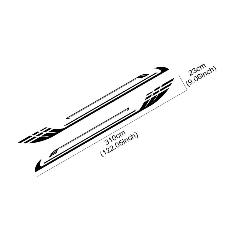 Racing Sport Stripe Vinyl Decals for Camper Van RV Motorhome Caravan – Side Body Stickers, Auto Tuning Decoration Accessories