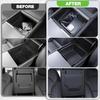 For Tesla Model Y Juniper Model 3 Highland Center Console Organzier Armrest Front and Rear Hidden Storage Box Lower Silicone Pad