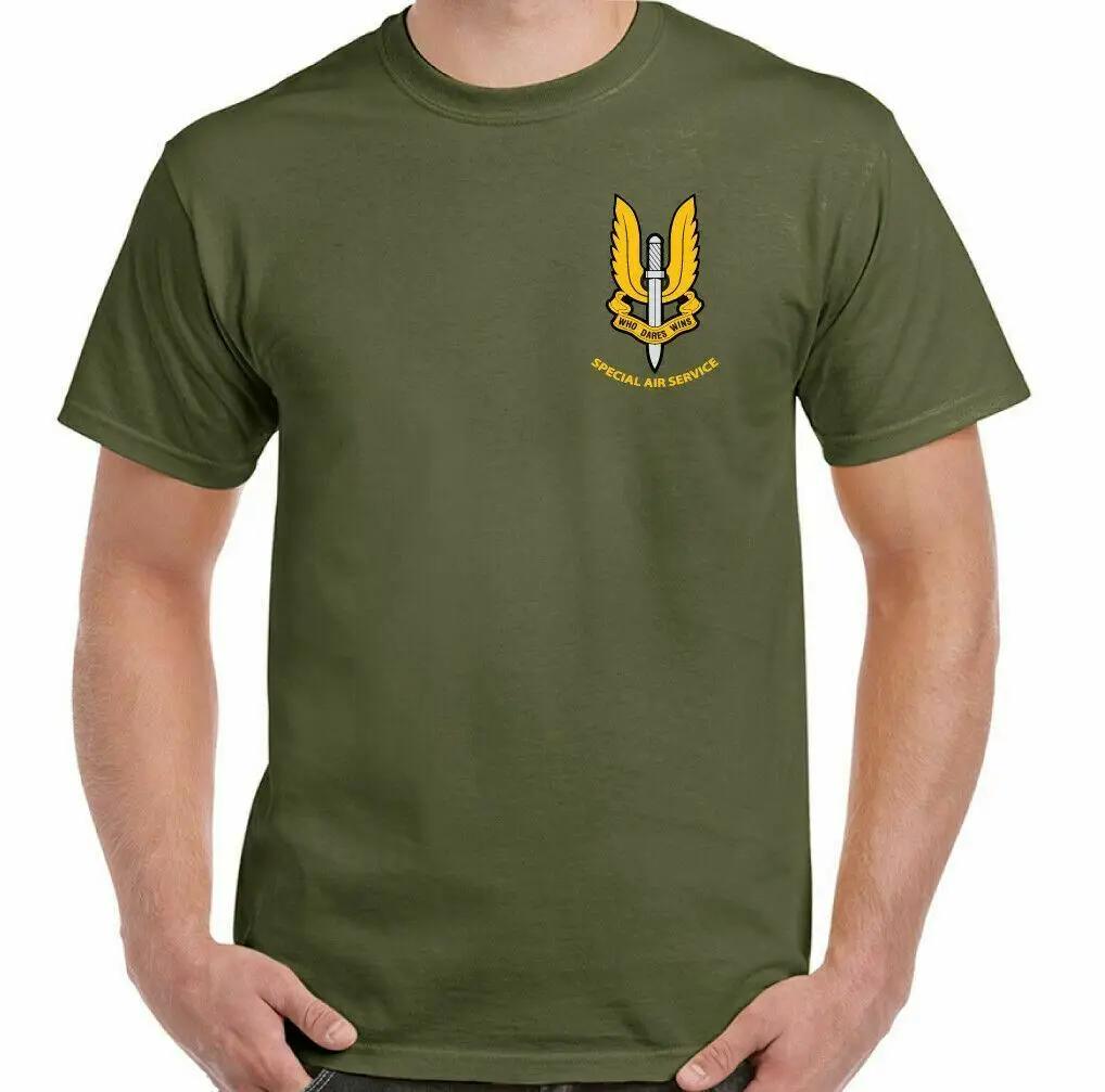 Unisexs SAS TShirt Special Air Service British Forces Elite He Who Dares Wins Unisex TShirts