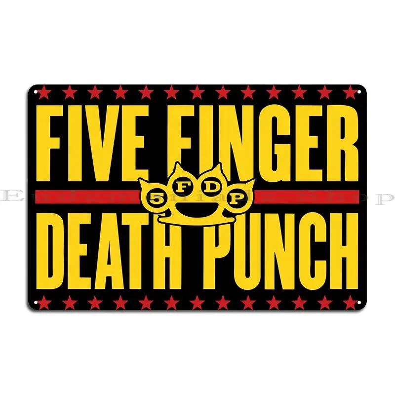 fdp Knuckle Metal Sign Rusty Designing Classic Cinema Garage Tin Sign Poster 20x30cm(7.8x11.8inch)