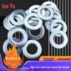 Bingyu Low Carbon Steel Flat Washer, Blue-White Zinc