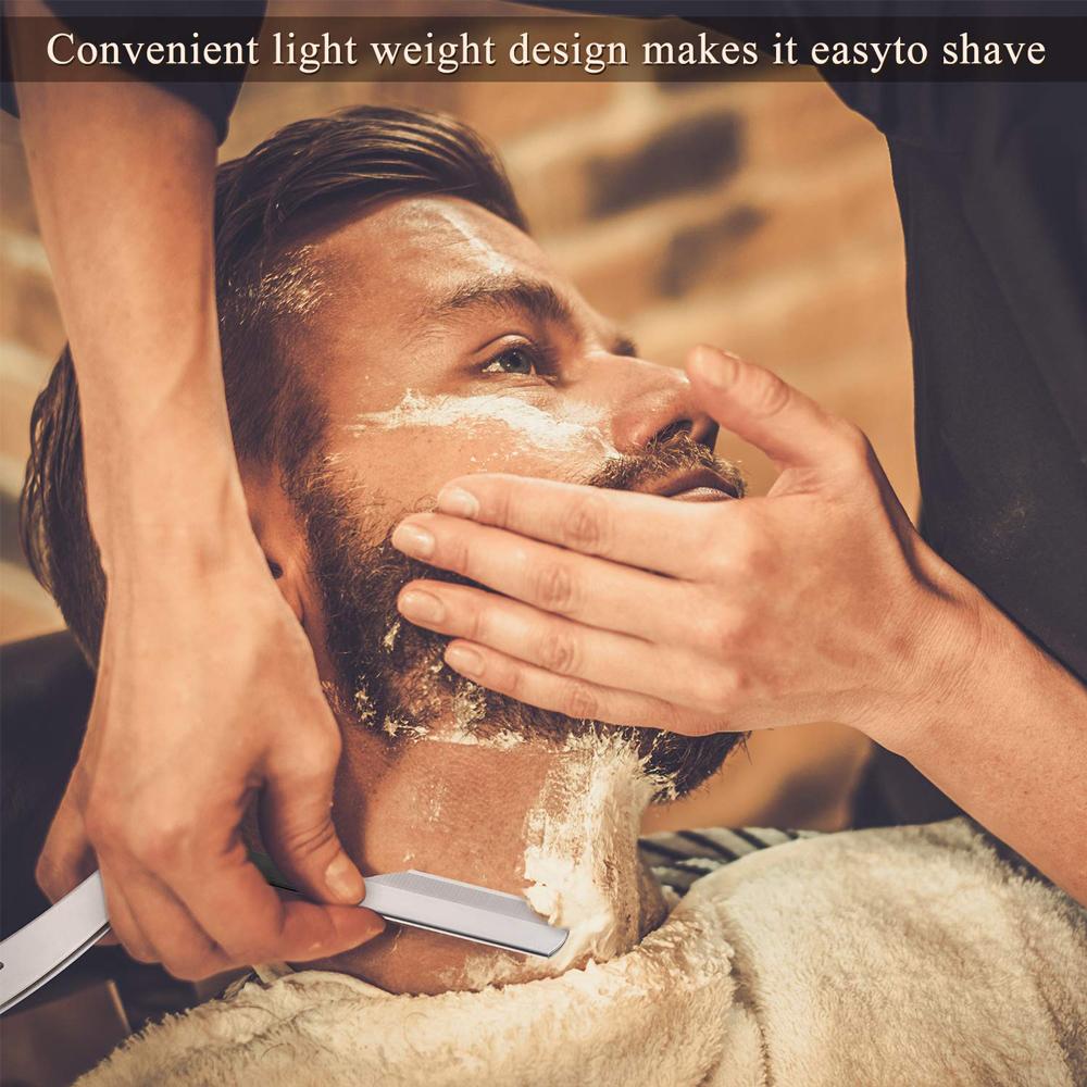 1 stücke Rasieren Barber Tools Edelstahl Manuelle Klapp Haar Rasieren Trimmen Messer Halter Haarschnitt Bart Augenbraue Rasiermesser