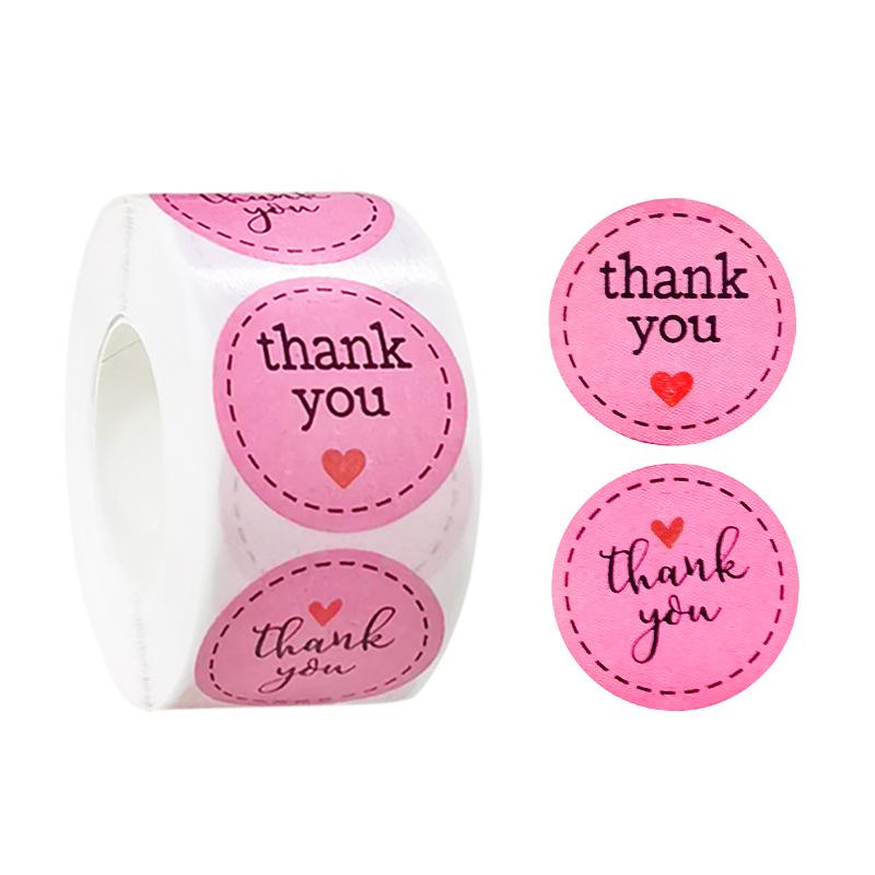 Наклейка «Спасибо» Наклейка «Спасибо» Цветок Ручная Маркировка Ремесло Украшения Самоклеящаяся Этикетка Thank you 2 #C130S #