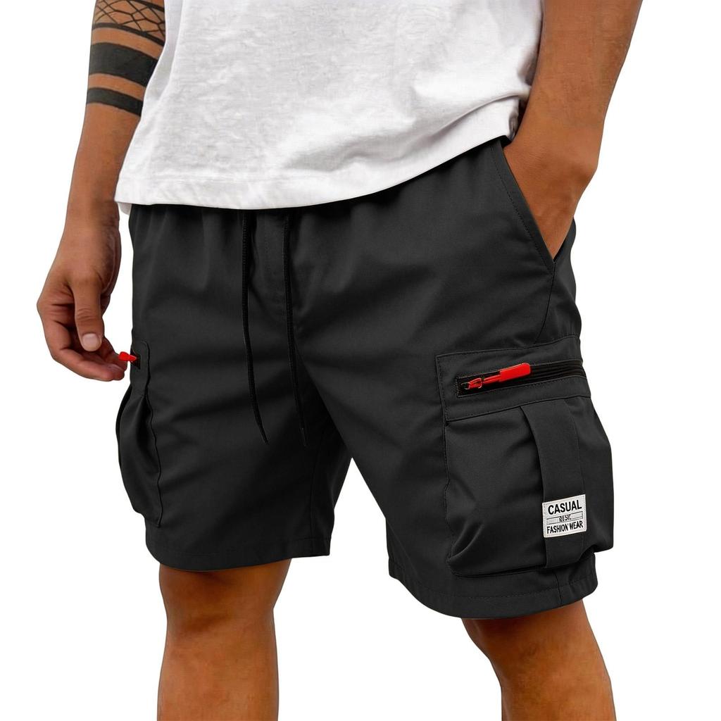Men's Cargo Shorts Men's Short Trousers Summer Cargo Trousers With Zip And Buttons Multiple Pockets Work Trousers Men's Sports Shorts